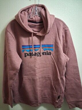 Patagonia Rose Pink Logo Hoodie